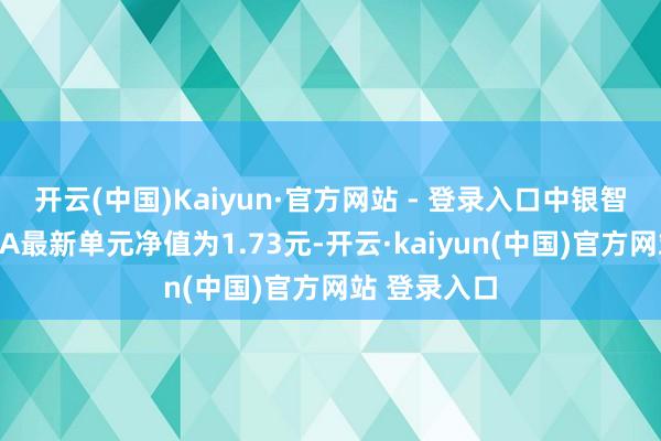 开云(中国)Kaiyun·官方网站 - 登录入口中银智能制造股票A最新单元净值为1.73元-开云·kaiyun(中国)官方网站 登录入口