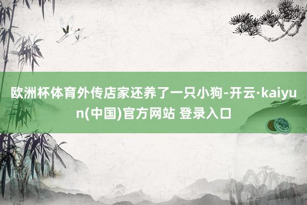欧洲杯体育外传店家还养了一只小狗-开云·kaiyun(中国)官方网站 登录入口