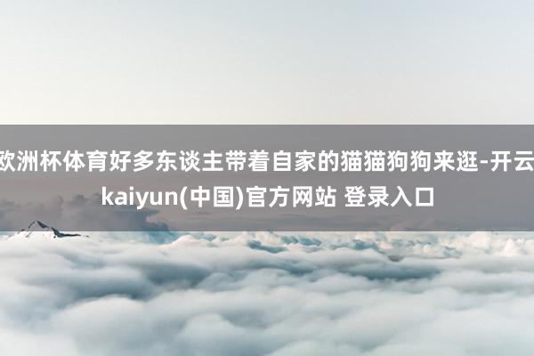欧洲杯体育好多东谈主带着自家的猫猫狗狗来逛-开云·kaiyun(中国)官方网站 登录入口