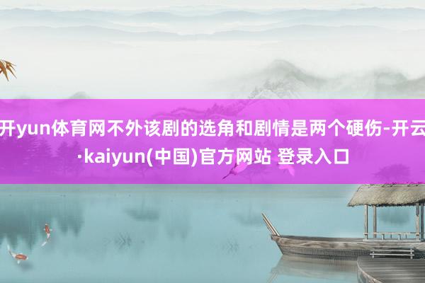开yun体育网不外该剧的选角和剧情是两个硬伤-开云·kaiyun(中国)官方网站 登录入口
