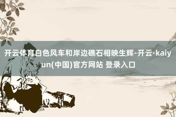 开云体育白色风车和岸边礁石相映生辉-开云·kaiyun(中国)官方网站 登录入口