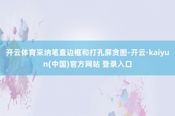 开云体育采纳笔直边框和打孔屏贪图-开云·kaiyun(中国)官方网站 登录入口
