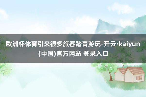 欧洲杯体育引来很多旅客踏青游玩-开云·kaiyun(中国)官方网站 登录入口