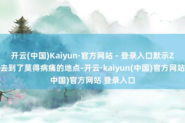 开云(中国)Kaiyun·官方网站 - 登录入口默示Zorro照旧去到了莫得病痛的地点-开云·kaiyun(中国)官方网站 登录入口